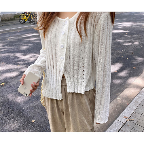 Top Quality Polyester Knitted Cardigan High quality women's clothing in autumn Manufactory